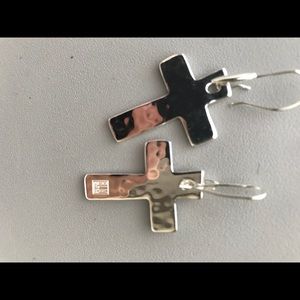Dangle cross earrings